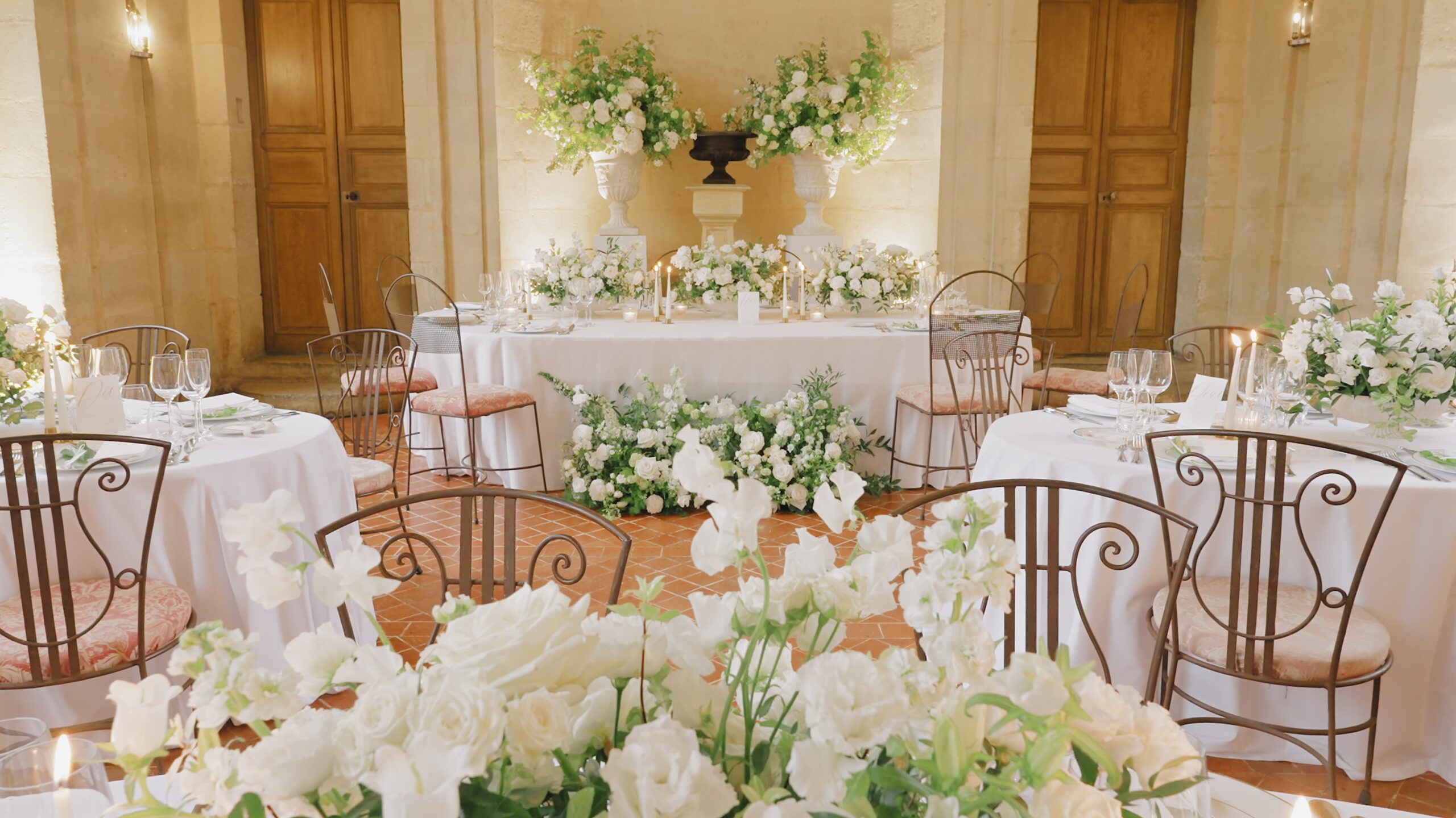 Fleurs mariage domaine château